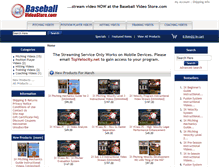 Tablet Screenshot of baseballvideostore.com